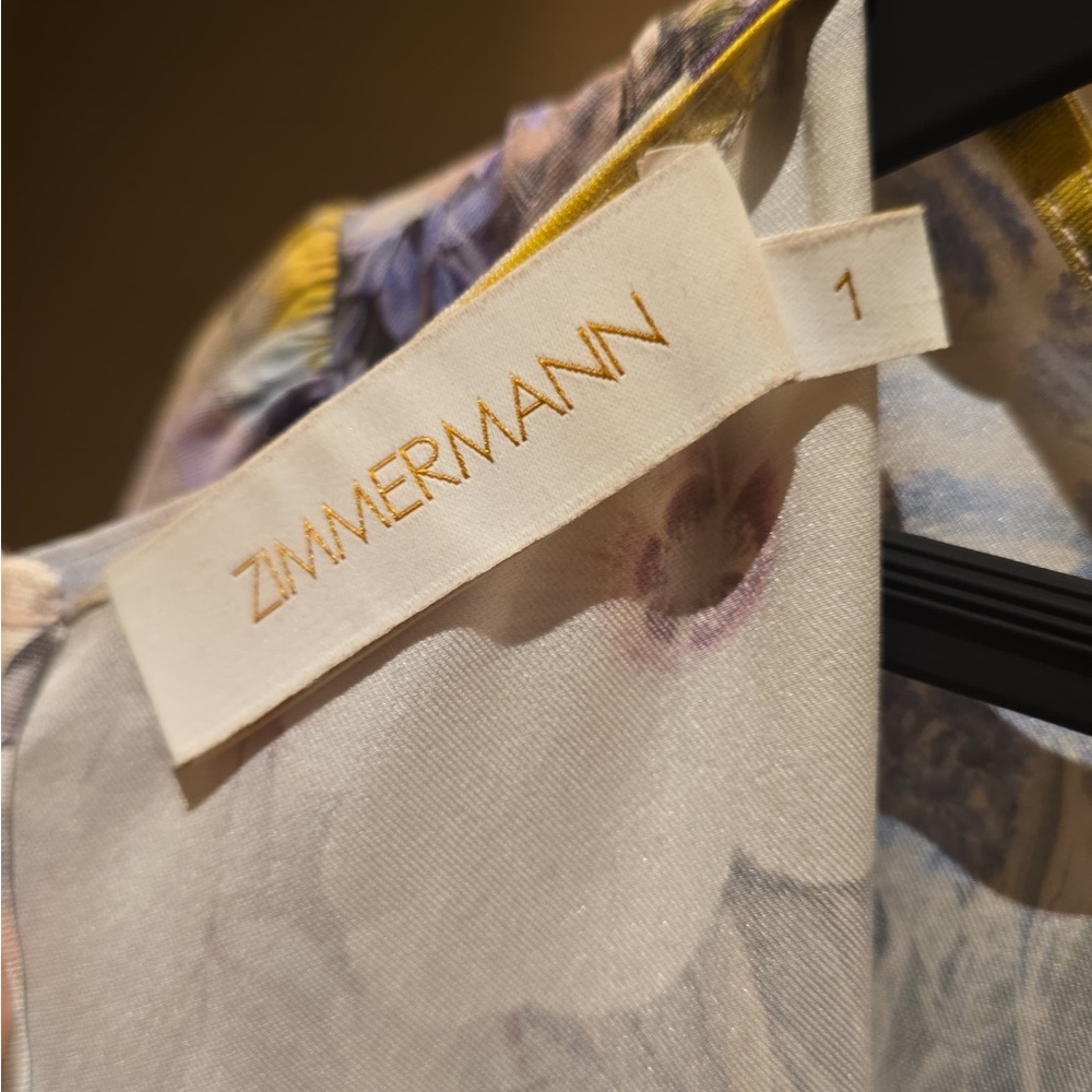 Zimmermann Midi Floral Long Sleeve Dress - Picture 4 of 5